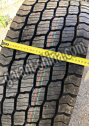 Deestone SS433 (приводная) 315/70 R22.5 154/150L 18PR - Фото замера ширины протектора